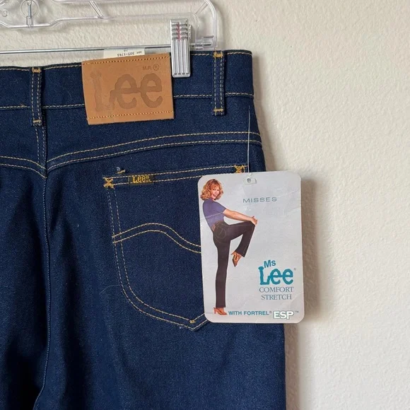 Vintage Ms Lee New Old Stock Comfort Stretch Straight Leg Jeans Women’s 16 NWT - Picture 3 of 5